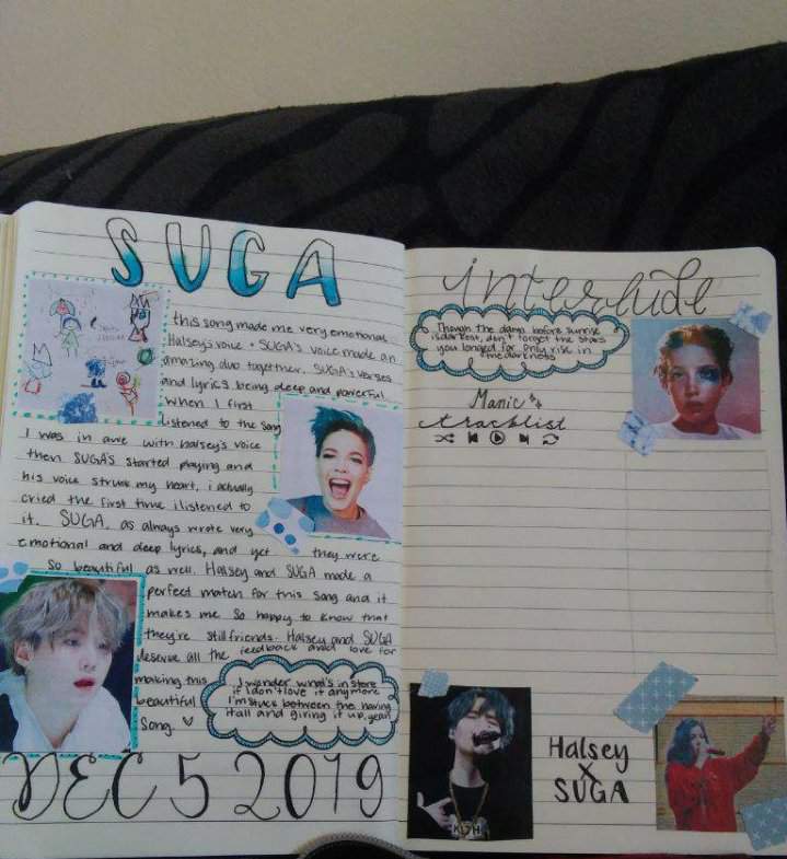 SUGA'S Interlude Journal Spread | ARMY's Amino