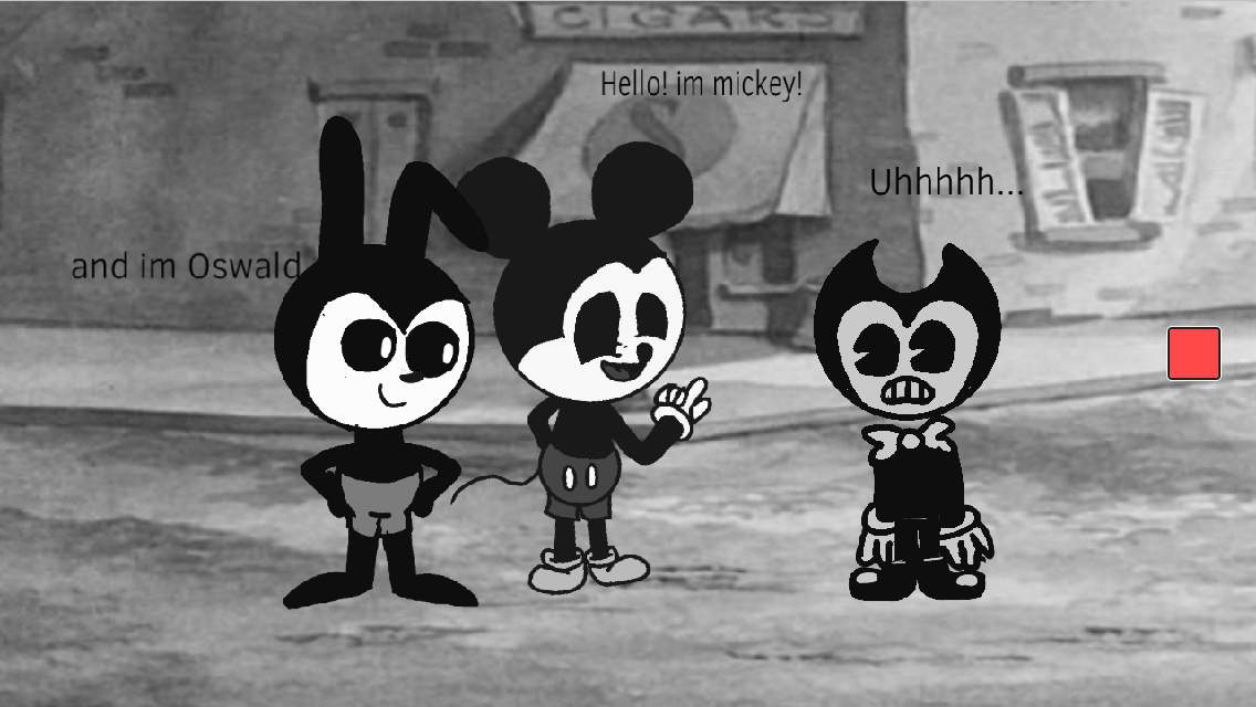 Bendy meets Mickey and Oswald | Bendy and the Ink Machine Amino