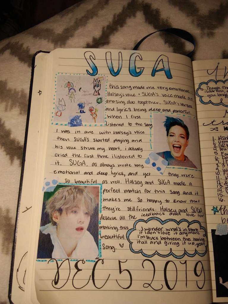 SUGA'S Interlude Journal Spread | ARMY's Amino