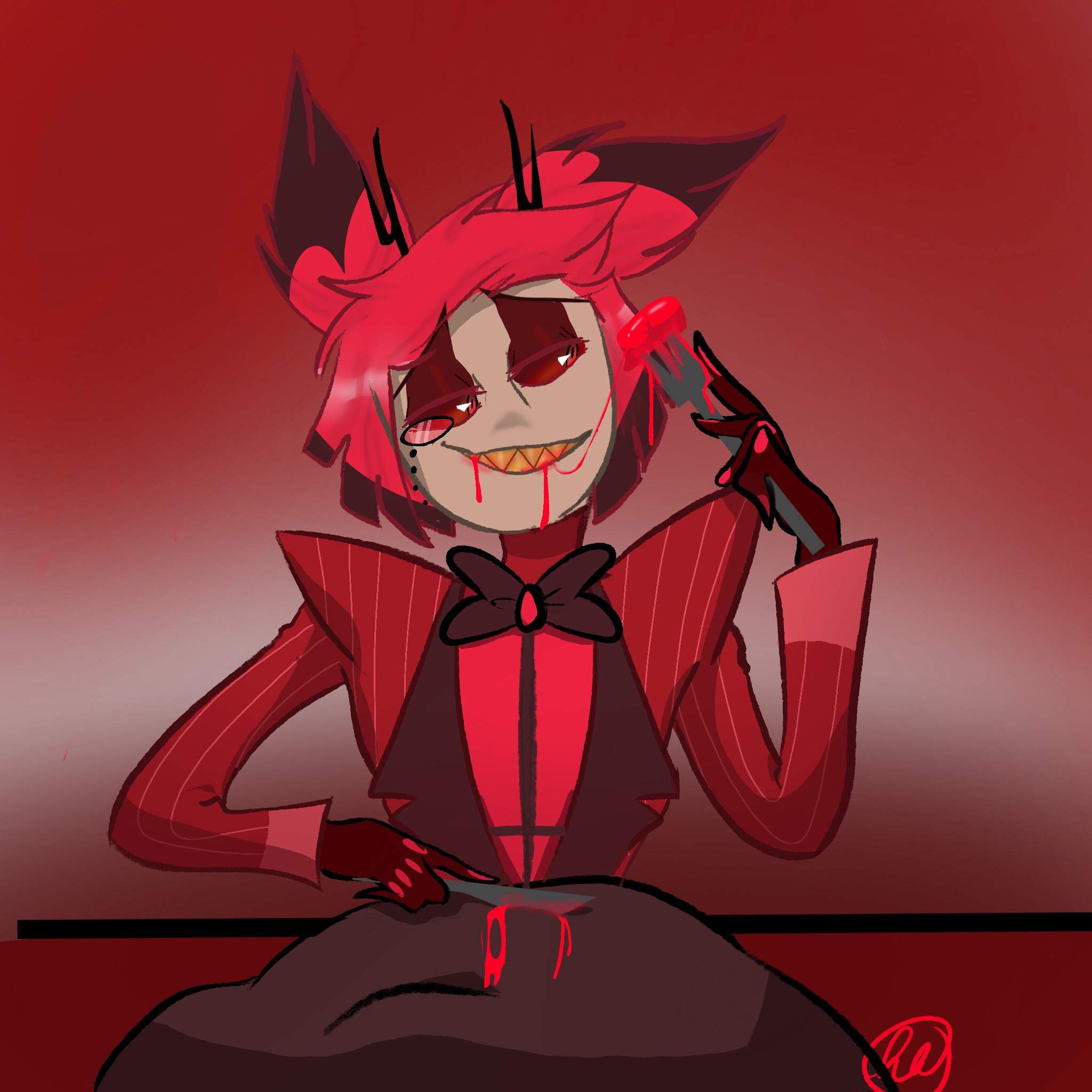 Come to dinner? / warning for some blood | Hazbin Hotel (official) Amino