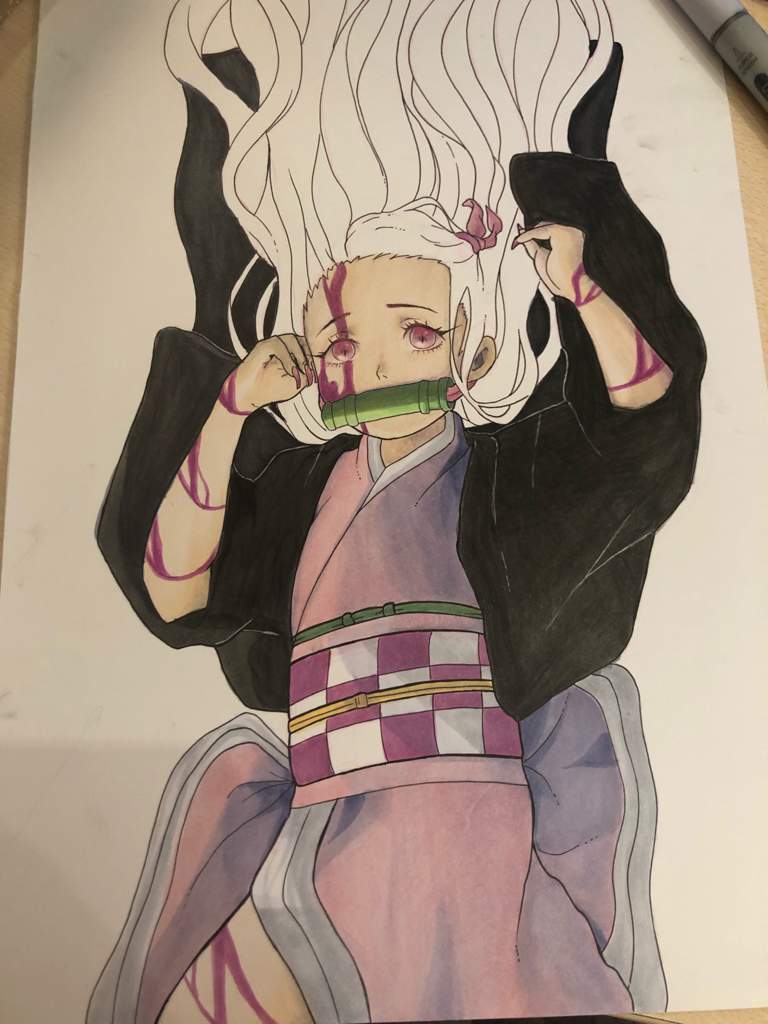 nezuko blood art