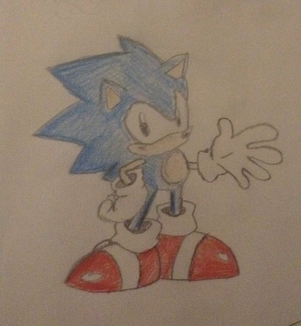 Classic Sonic drawing | Sonic the Hedgehog! Amino