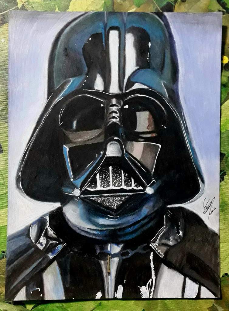 Dibujo de Darth Vader lápiz de pastel seco (realista) | DibujArte Amino