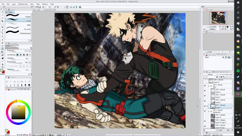 「Bakugou vs Deku」| Fanart | Anime Amino