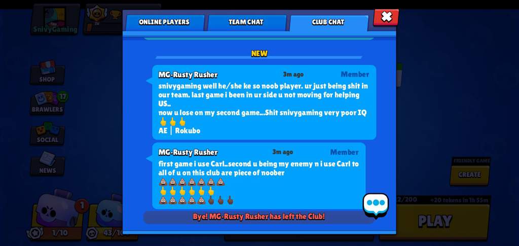 I Am Sorry For That I Was Letting My Cousin Play For A Bit Sorry If I Let You Lost Throphies Brawl Stars Amino - i lost my brawl stars account