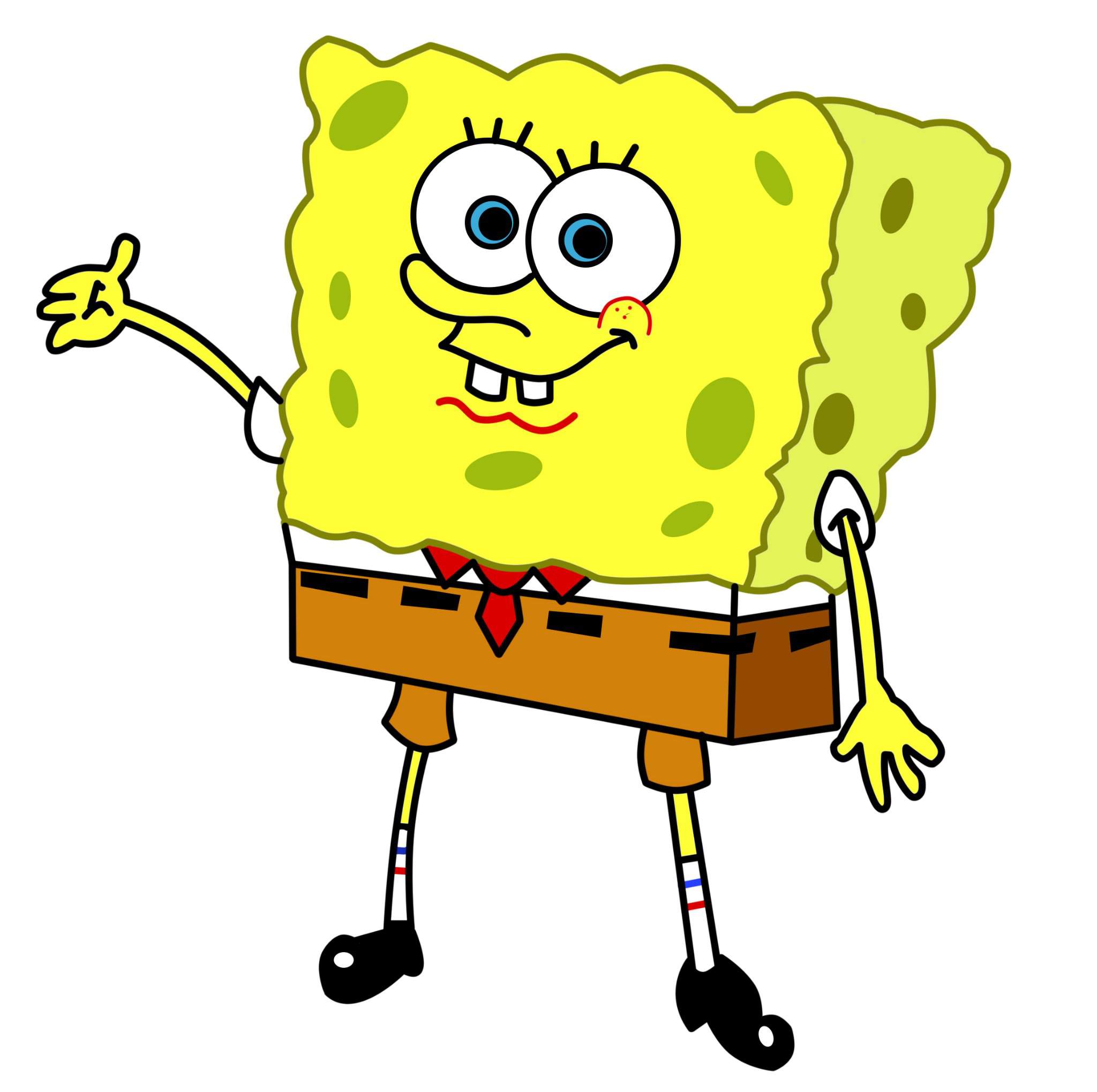 Spongebob diversamente intelligente 😁 | Voglio imparare a disegnare! Amino