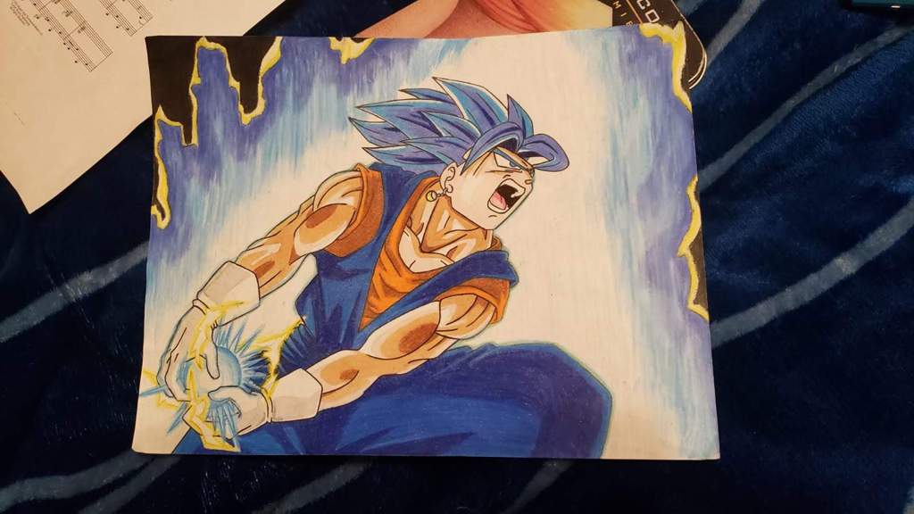 Vegito Blue Final Kamehameha | Drawing Amino