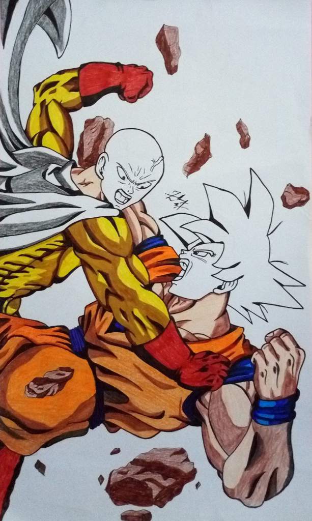 Drawing Goku VS Saitama | Anime Amino