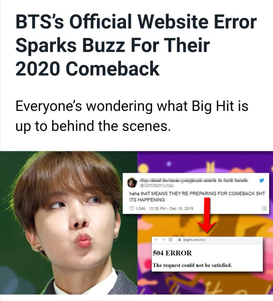 BTS’s Official Website Error Sparks Buzz For Their 2020 Comeback | BTS