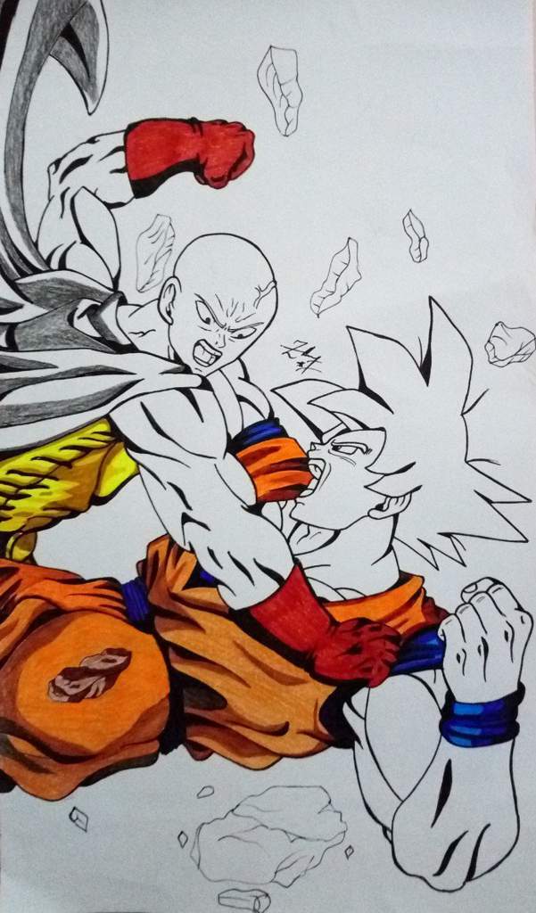 Drawing Goku VS Saitama | Anime Amino