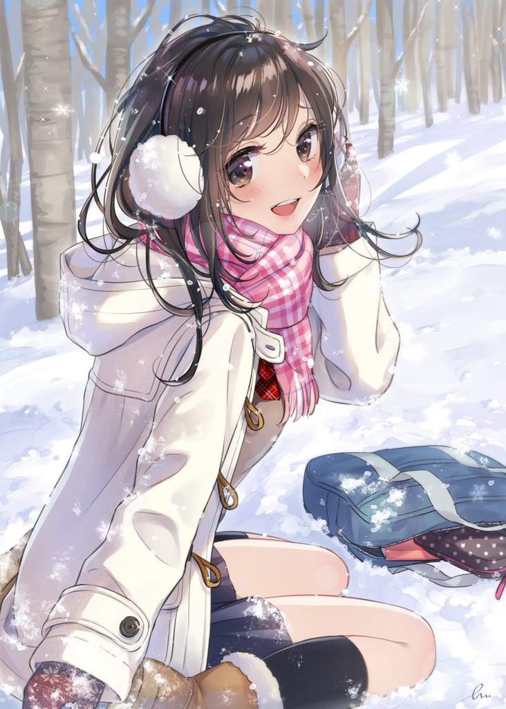 Anime Girls enjoying the Winter.🌨️ | Anime Amino