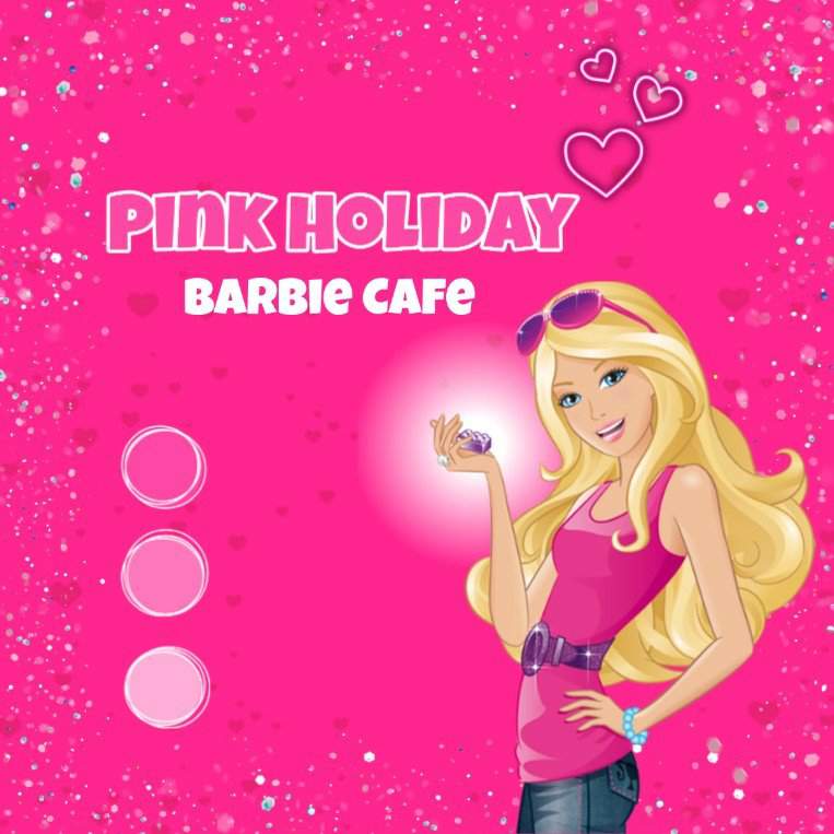 pink holiday cafe