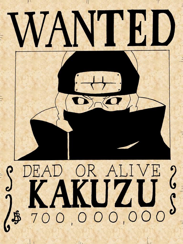 Kakuzu S Wanted Poster Naruto Amino