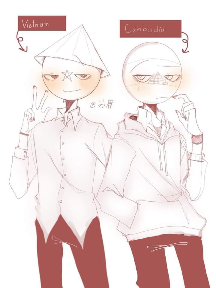 Vietnam × Cambodia | •Countryhumans Amino• [ENG] Amino