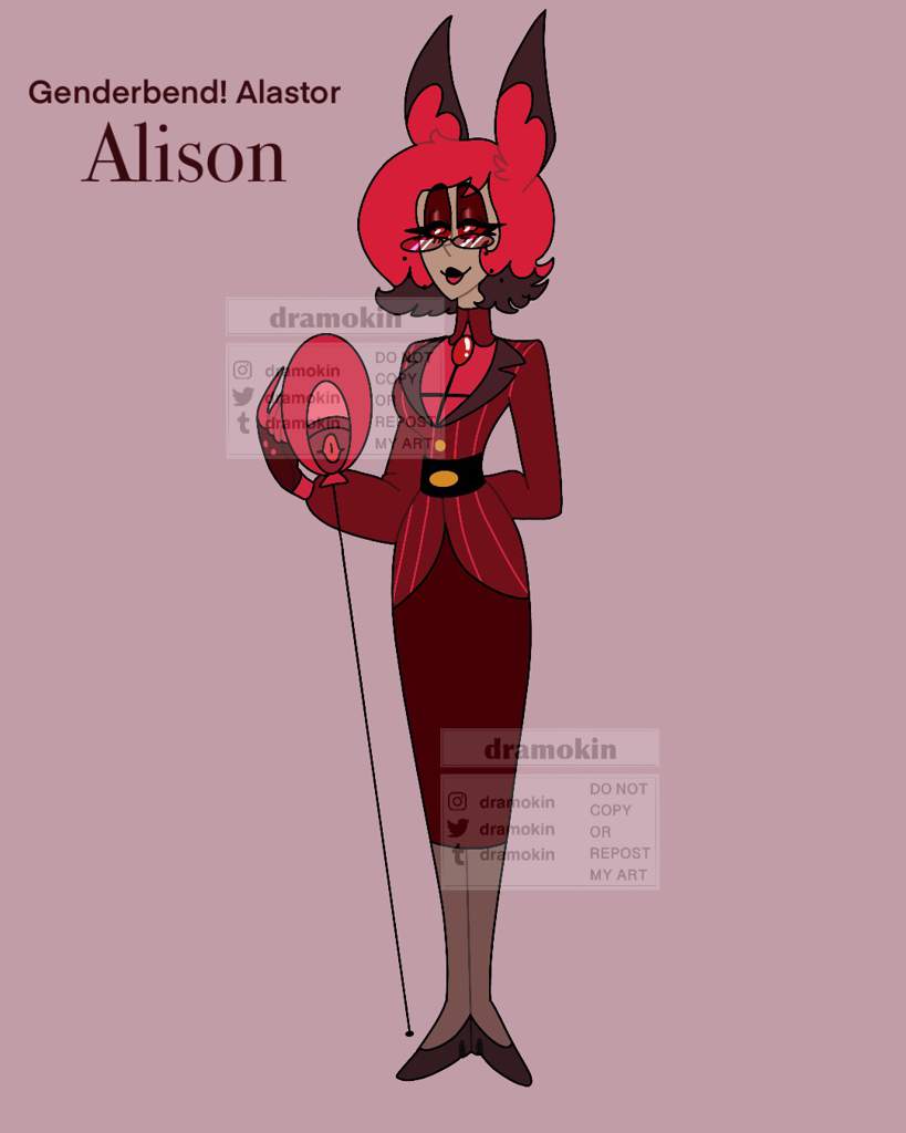 Genderbend Alastor | Hazbin Hotel (official) Amino