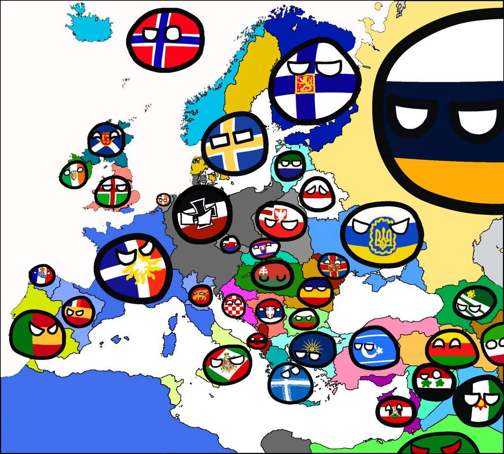 Mep but with countryballs | Mapping - Polandball Amino Amino