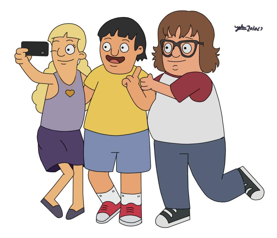 Gene, Alex, and Courtney taking a Selfie | My Bob's Burgers Fan Art ...