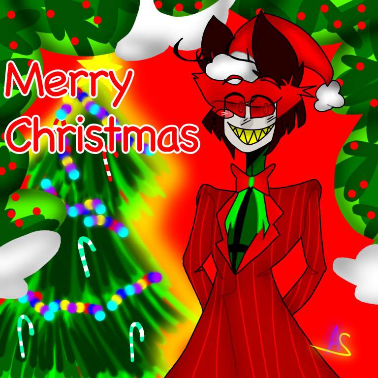 Merry Christmas from Alastor | Hazbin Hotel (official) Amino