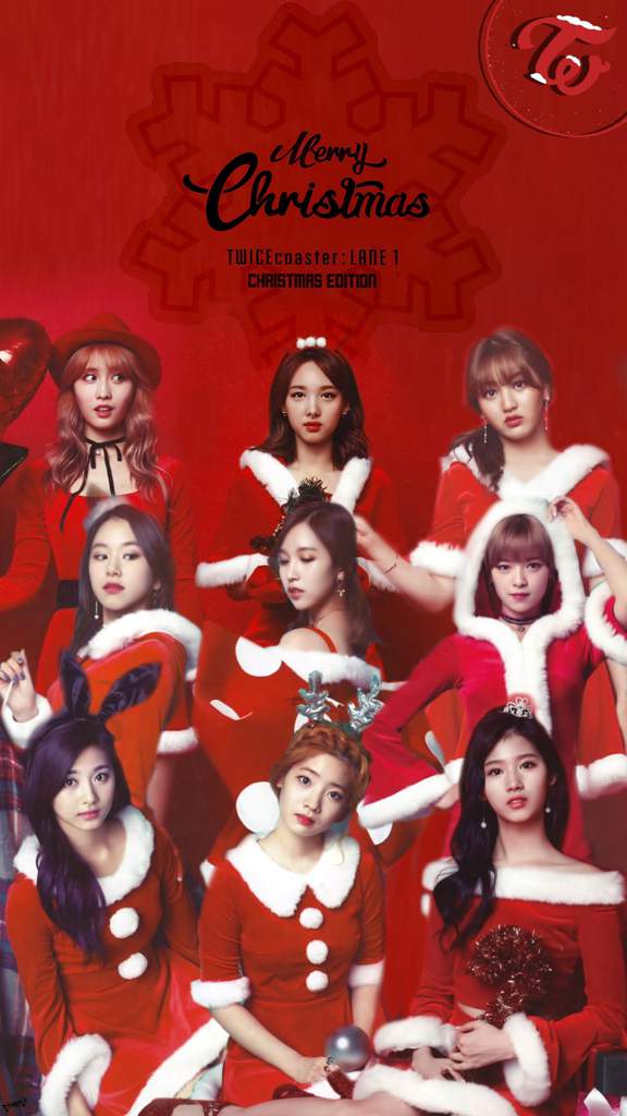 Wallpaper Twicecoaster Lane 1 Christmas Edition Twice 트와이스 ㅤ Amino