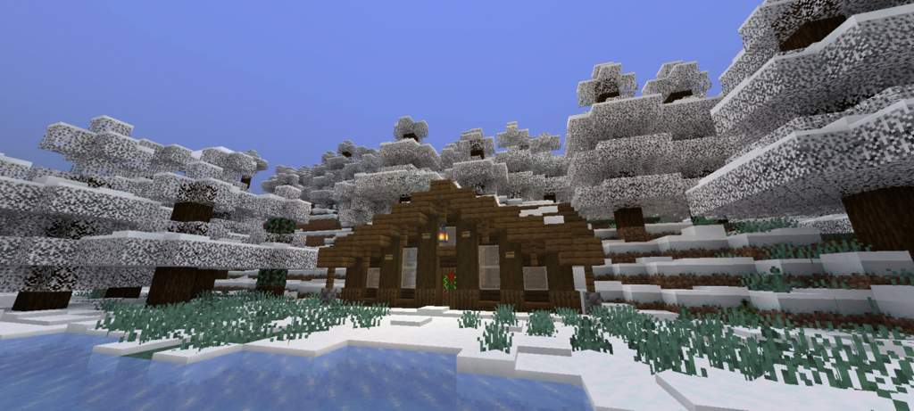 Let's make a snow cabin | Minecraft Amino