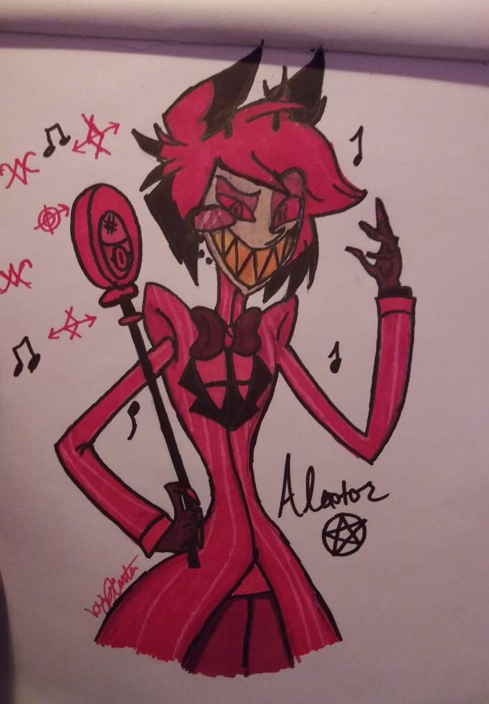 My Hand Drawn Alastor Colored With Dual Art Markers 