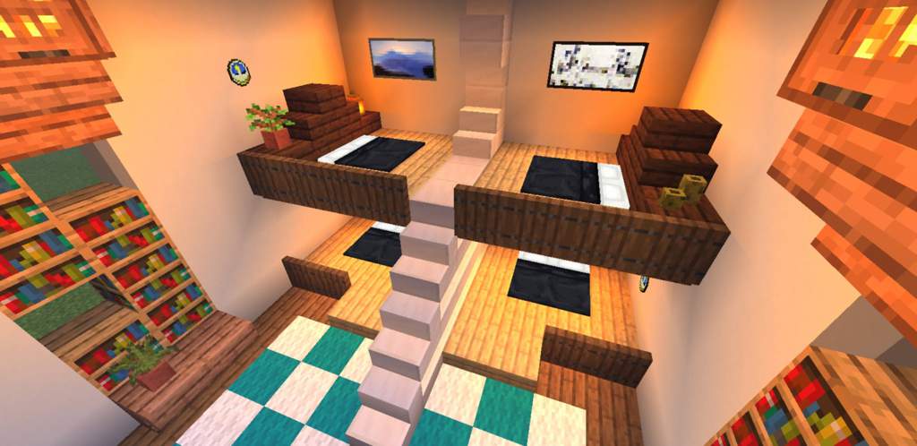 Modern 4 Player Bedroom Inspiration Minecraft Amino