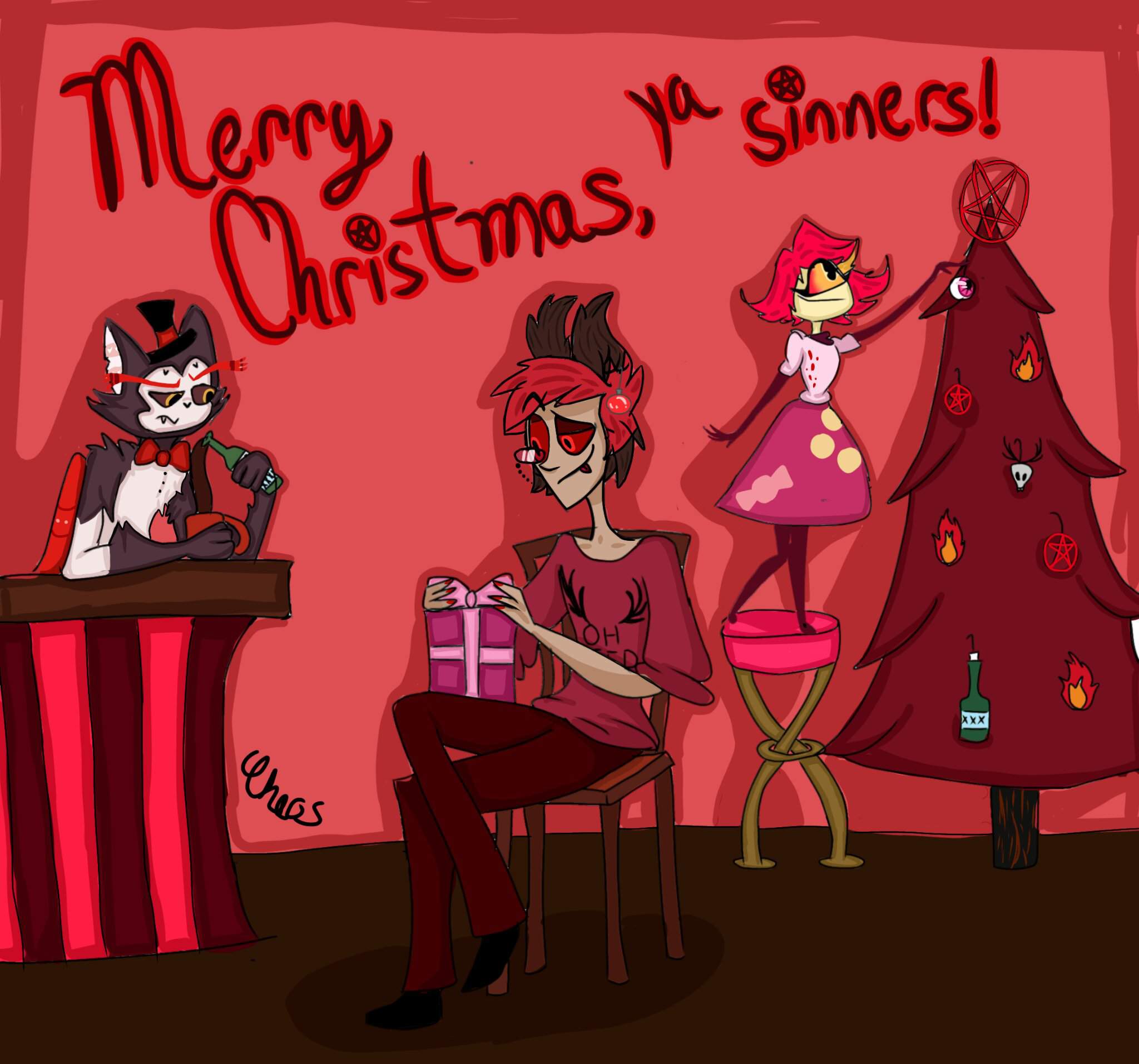 Merry Christmas, ya sinners!☆~ | Hazbin Hotel (official) Amino