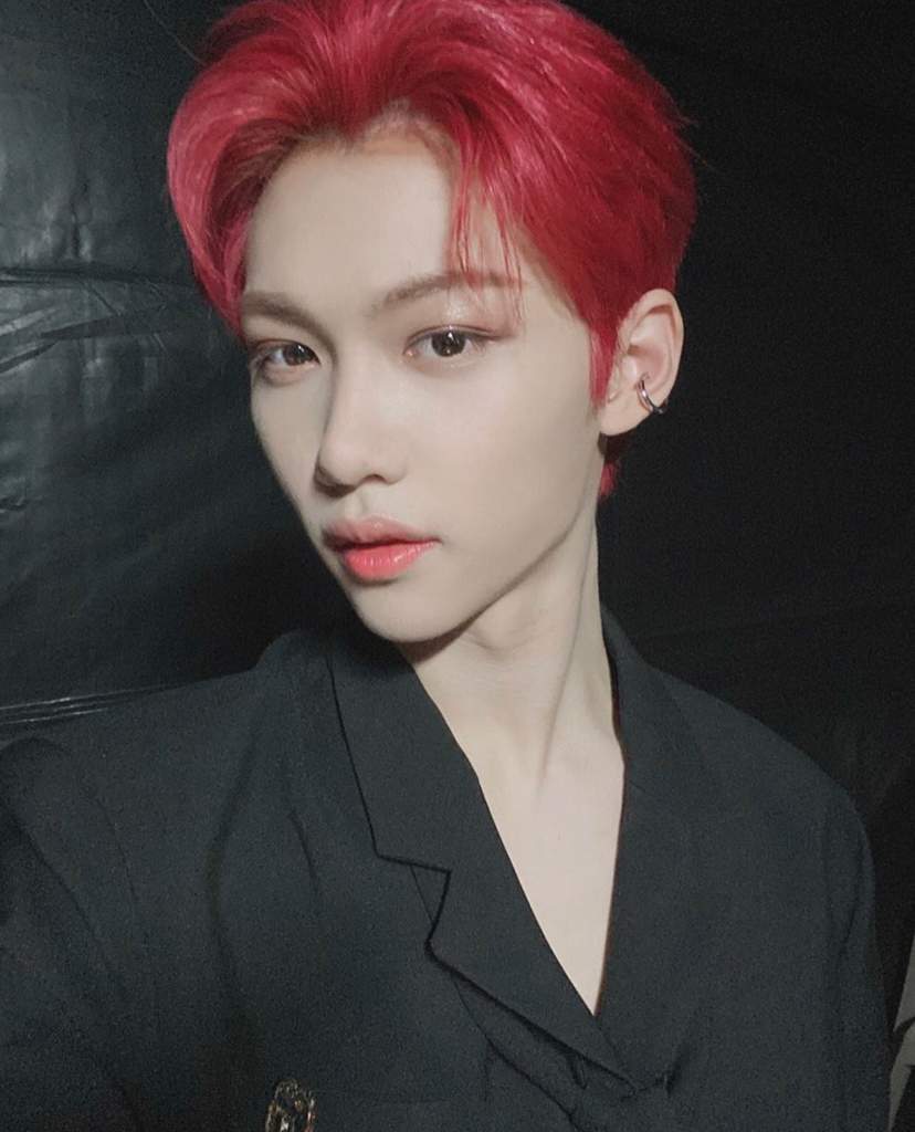Red Hair Felix 28 12 2019 Stray Kids Amino