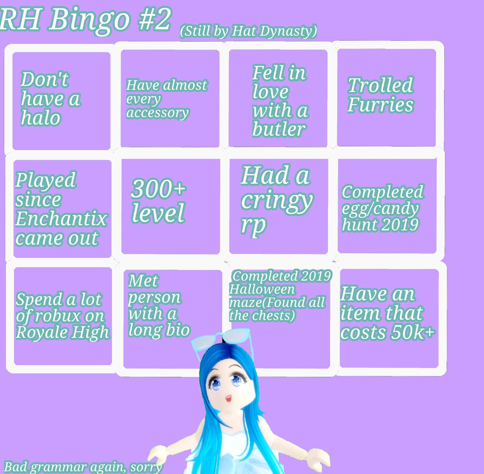 Royale High bingo #2! | Royale High 🏰 Amino Amino