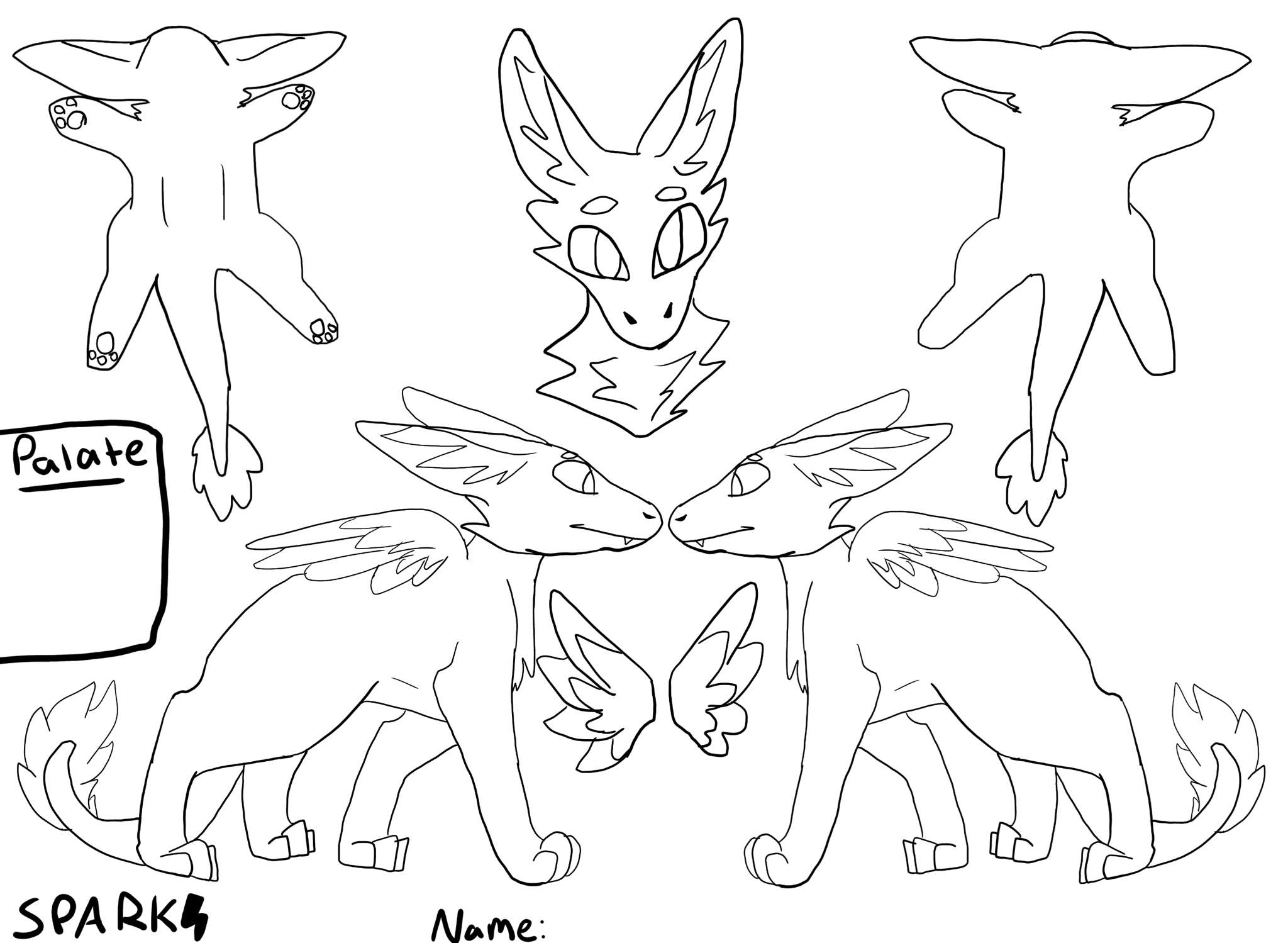 FREE DUTCH ANGEL DRAGON REF SHEET | Furry Amino