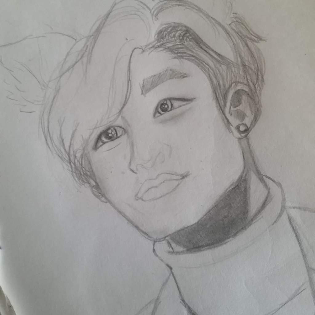 quick drawing of Bang Chan ꒱ | K-Pop Amino