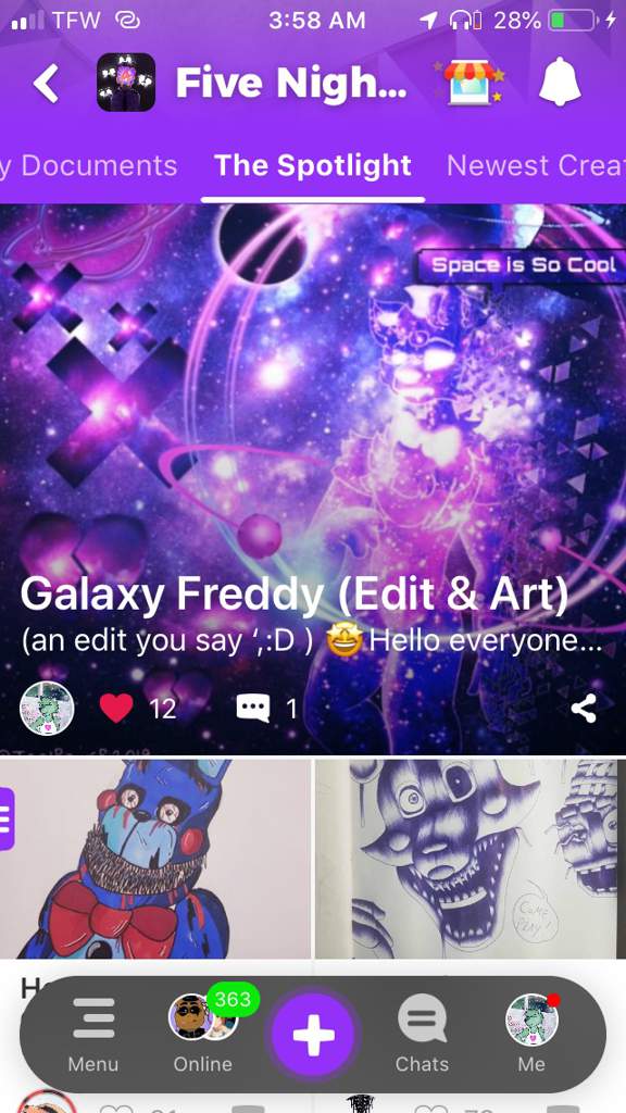 Galaxy Freddy (Edit & Art) | Five Nights At Freddy's Amino