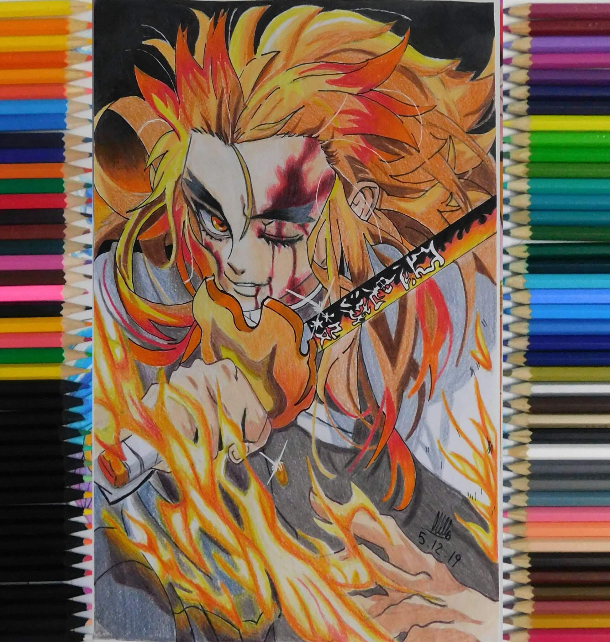 Dibujo del pilar del fuego | DibujArte Amino