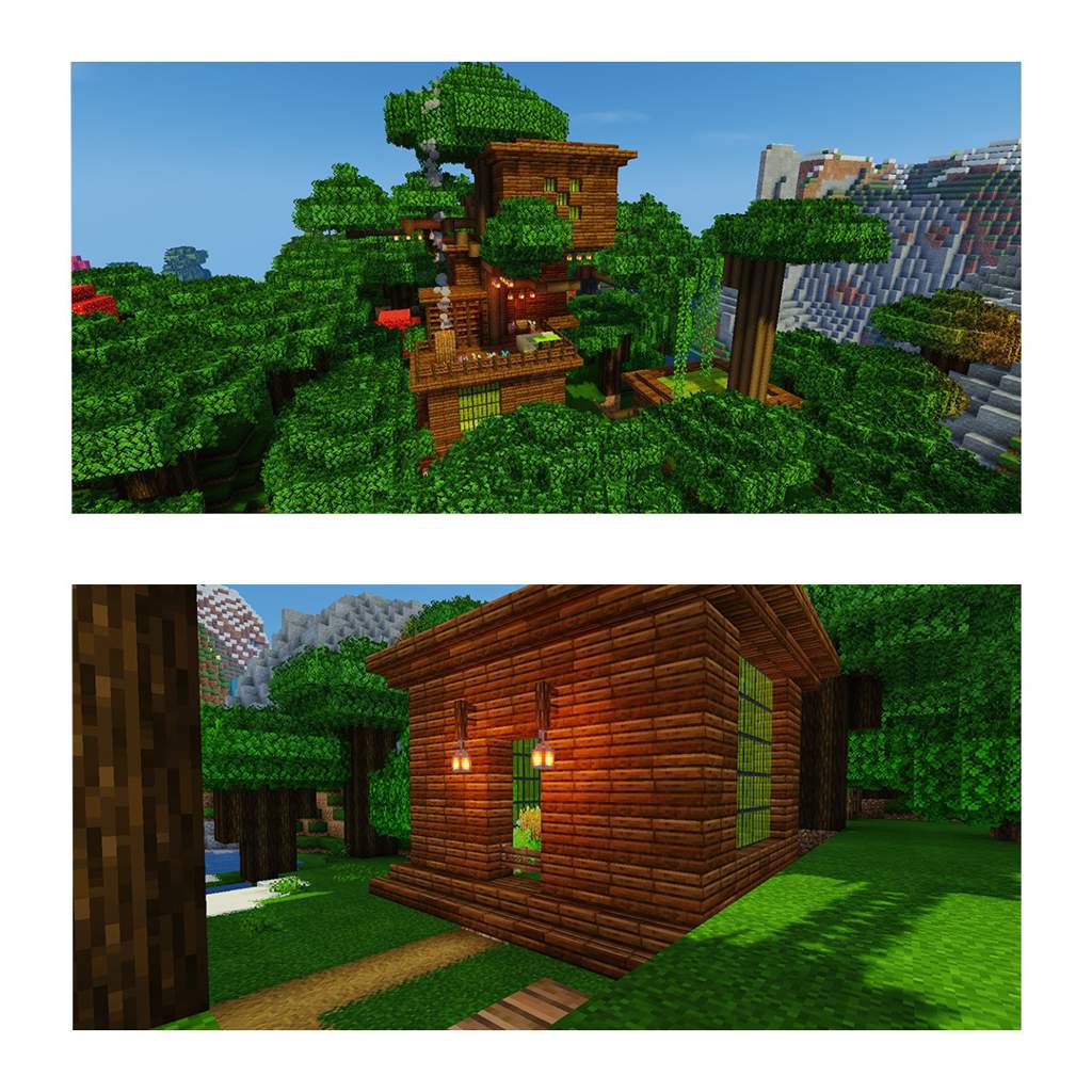 Minecraft Builds 2 Survival Treehouse Minecraft Amino