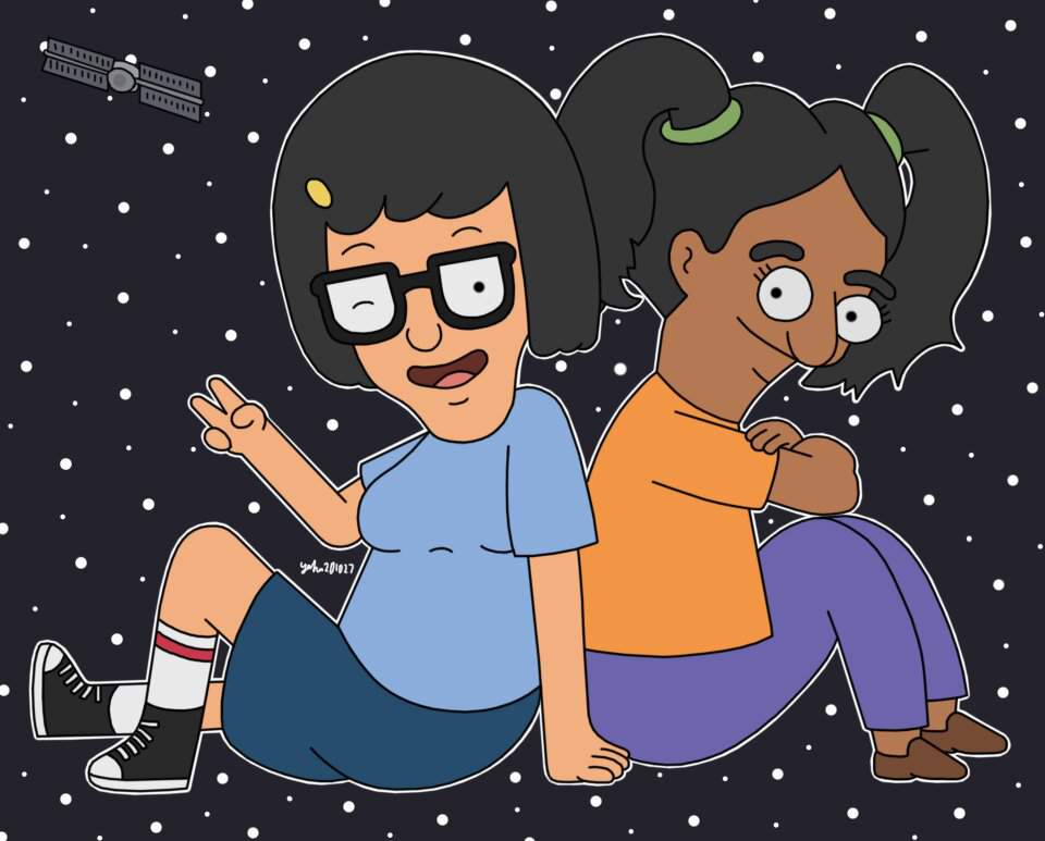 Tina And Susmita In Space My Bob S Burgers Fan Art Cartoon Amino