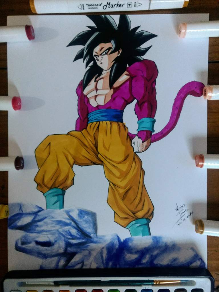 Goku ssj4 Dragón Ball gt | Arte Anime Amino Amino