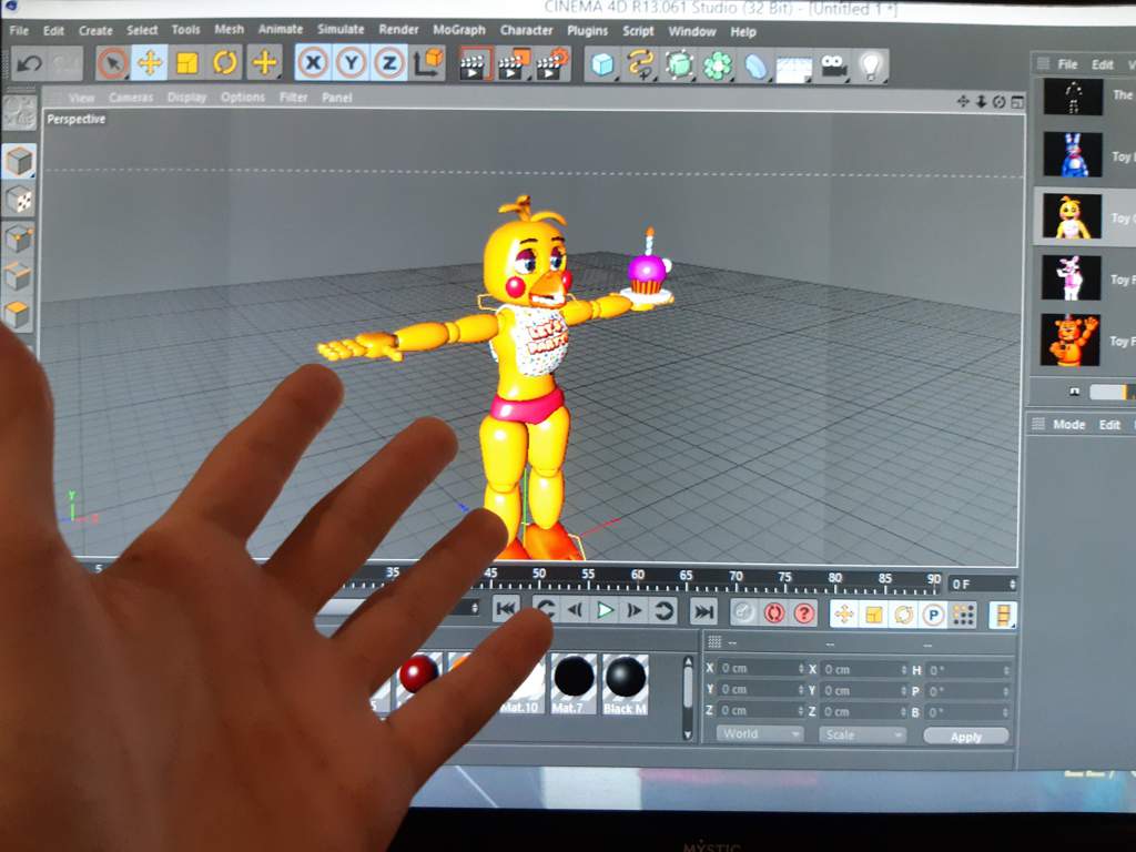five nights at freddy's ar toy chica