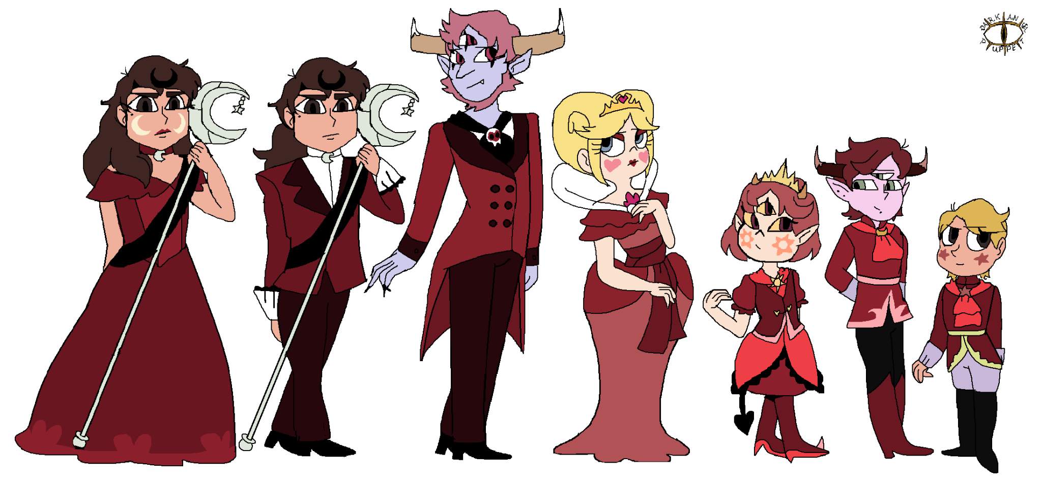 Cardverse AU: Royal Outfits (Heart) | SVTFOE Amino