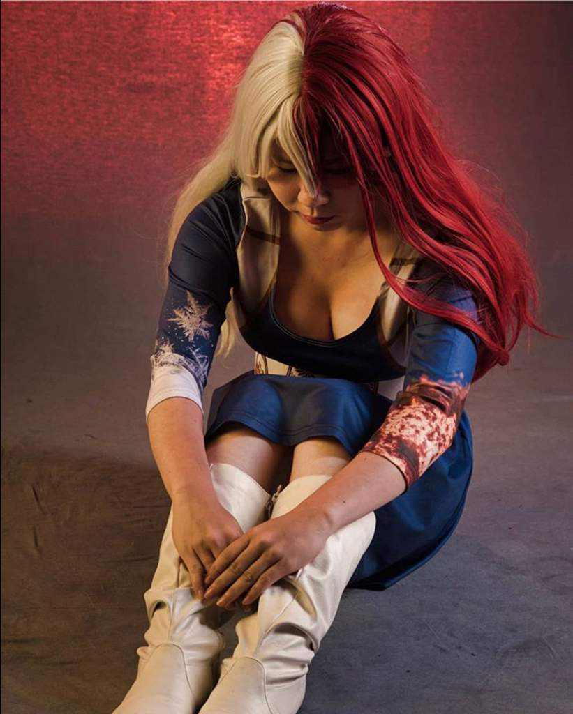 female shoto todoroki cosplay