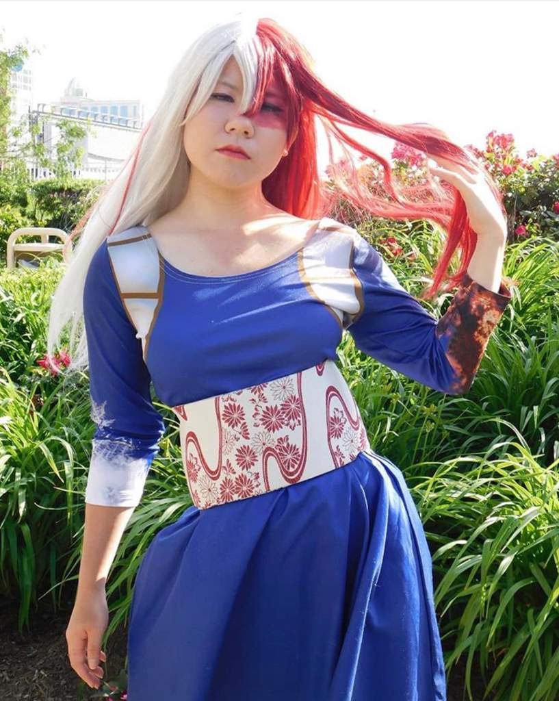 female shoto todoroki cosplay