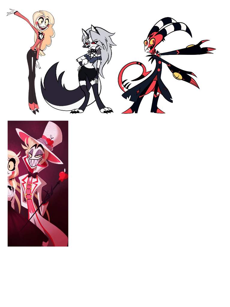 Blitzo + Loona + Lucifer + Charlie Fusion | Hazbin Hotel (official) Amino