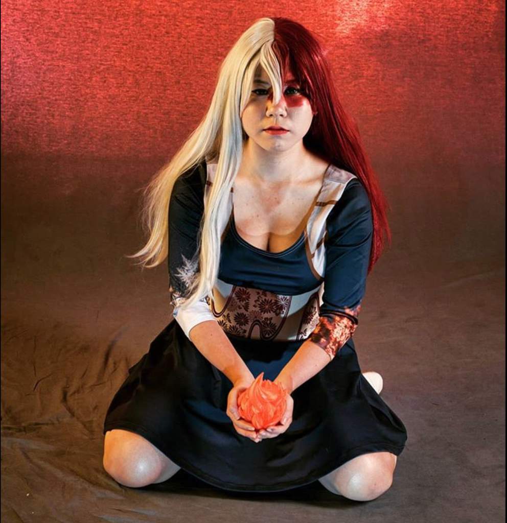 female shoto todoroki cosplay