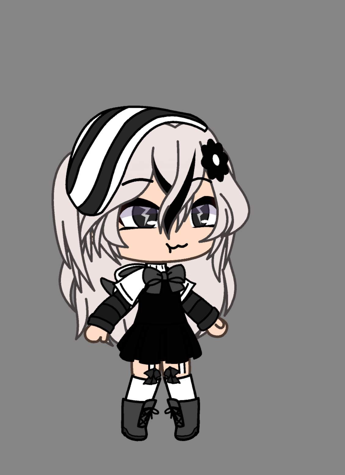 Black and white Girl BTA [SOLD] | Gacha Coin Adoptables Amino