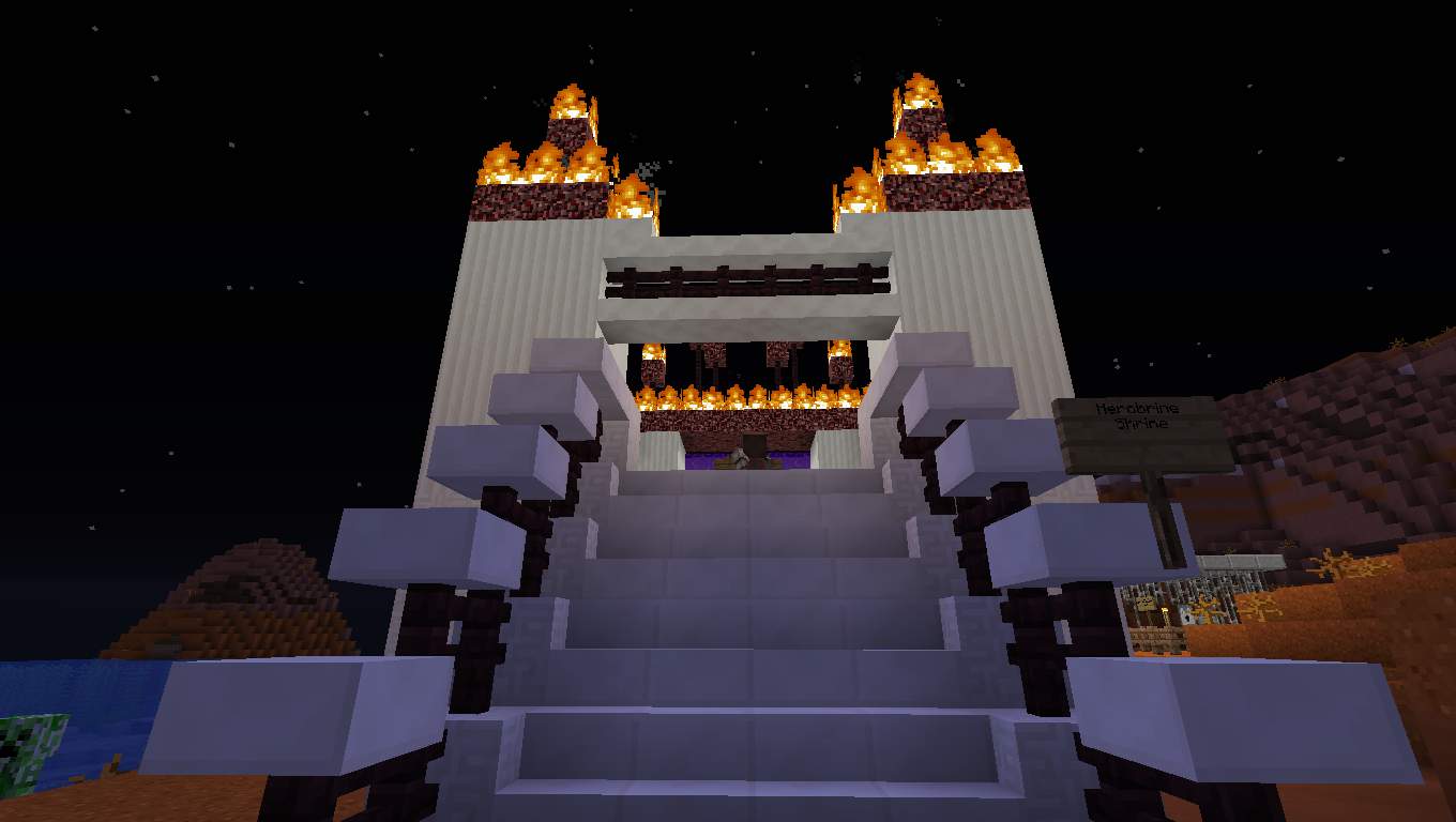 Herobrine Shrine | Minecraft Amino