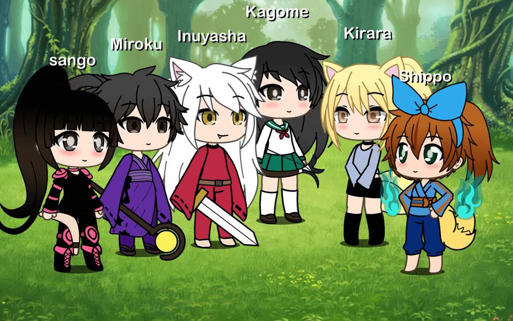 Personajes de Inuyasha en gacha life | •InuYasha• Amino Amino