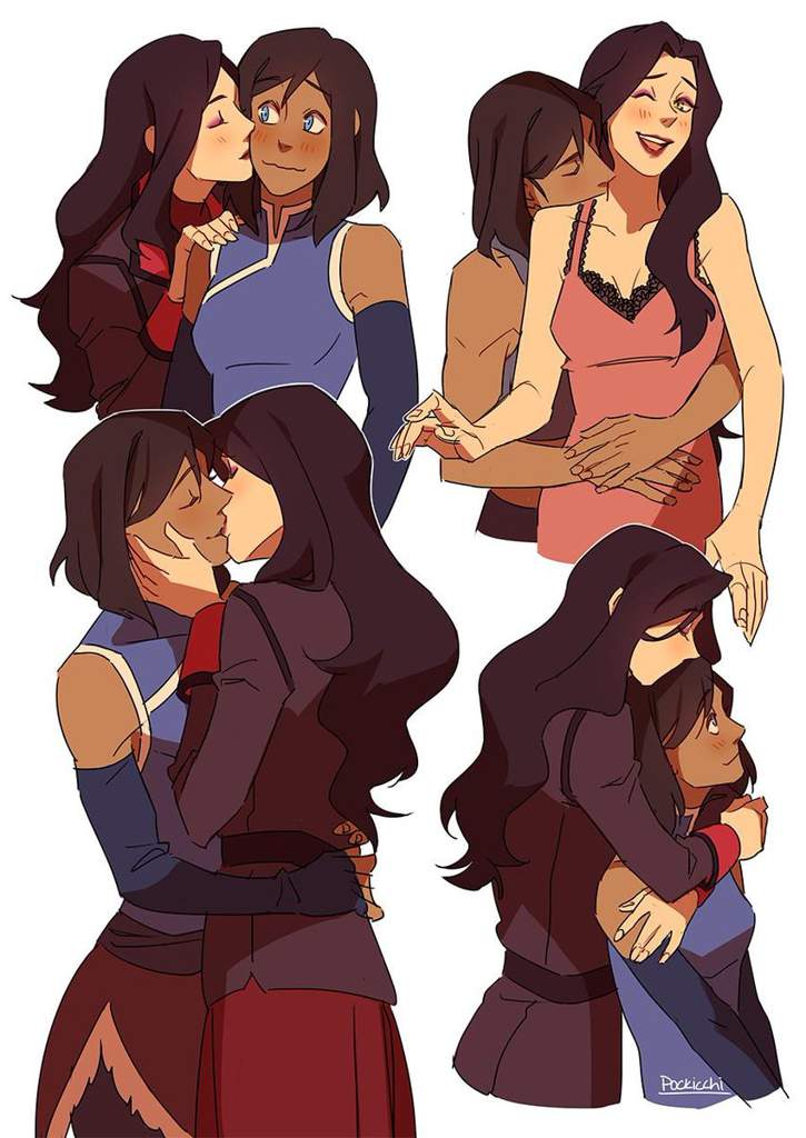 For people who didn’t know that Korra and Asami where a thing. 