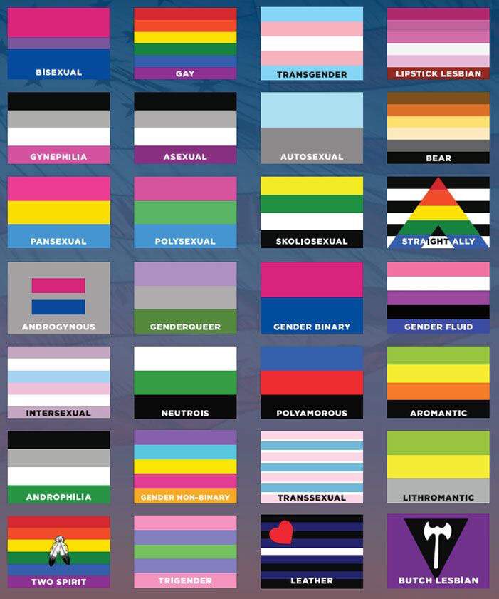 pink and blue lgbtq flag meaning