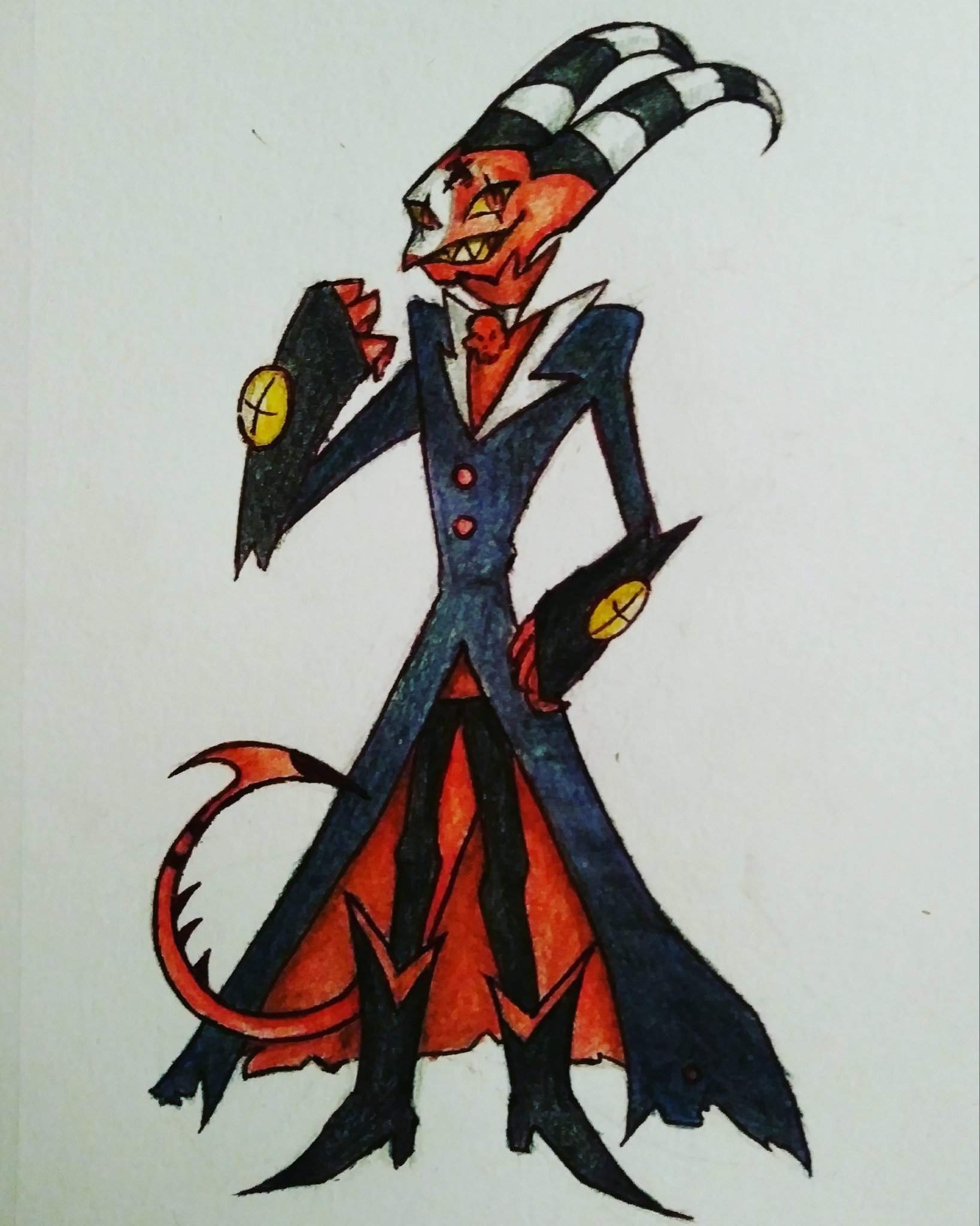 🔼Blitzø Color Pencil Art🔼 | Hazbin Hotel (official) Amino