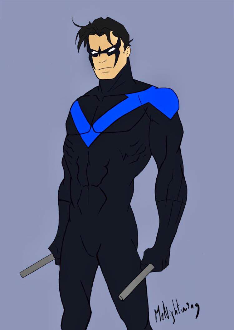 Mon dessin de Nightwing by Photoshop | DC Comics [FR] Amino