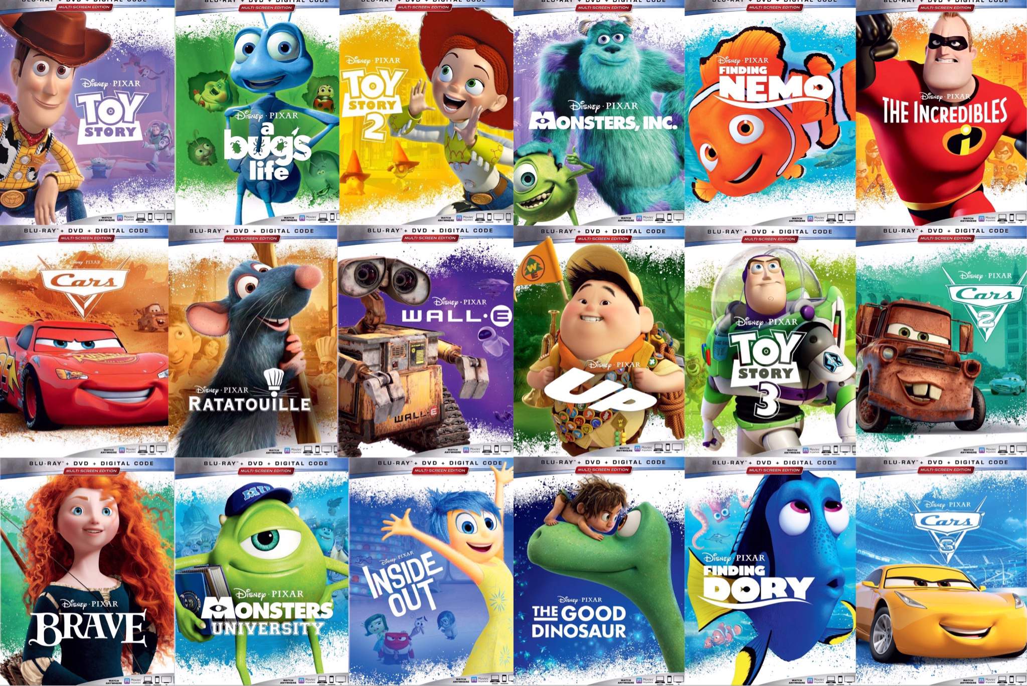 Pixar 2019 reissue blu-rays | Pixar Amino